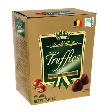 Fantasie truffels met cacao en hazelnootsmaak (200gr)