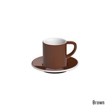 Loveramics bond espresso tas en ondertas (80ml) bruin