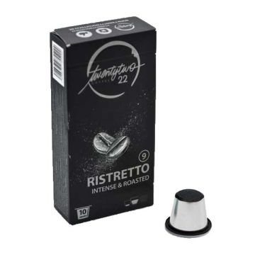 Twenty Two Coffee Ristretto capsules voor nespresso (10st) - HOUDBAARHEID 06/2022